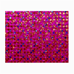 Polka Dot Sparkley Jewels 1 Glasses Cloth (small) by MedusArt