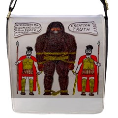 Big Foot & Romans Flap Closure Messenger Bag (small) by creationtruth