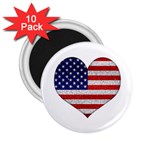 Grunge Heart Shape G8 Flags 2.25  Button Magnet (10 pack) Front