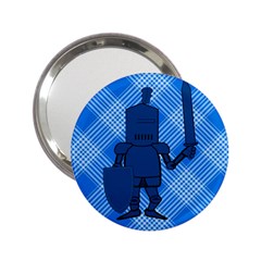 Blue Knight On Plaid Handbag Mirror (2 25 ) by StuffOrSomething