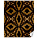 Tribal Diamonds Pattern Brown Colors Abstract Design Canvas 16  x 20  (Unframed) 15.75 x19.29  Canvas - 1