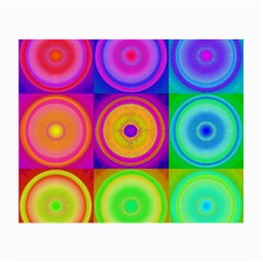 Retro Circles Glasses Cloth (small, Two Sided)