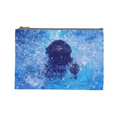 French Bulldog Swimming Cosmetic Bag (large) by StuffOrSomething