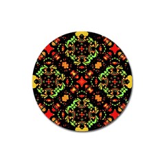 Intense Floral Refined Art Print Magnet 3  (round)