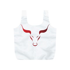 Stylized Symbol Red Bull Icon Design Reusable Bag (s) by rizovdesign