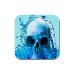 Skull In Water Drink Coasters 4 Pack (square) by icarusismartdesigns