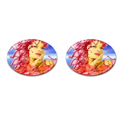 Tears Of Blood Cufflinks (oval) by icarusismartdesigns