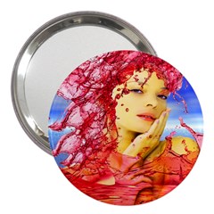 Tears Of Blood 3  Handbag Mirror by icarusismartdesigns