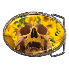 Sunflowers Belt Buckle (oval) by icarusismartdesigns