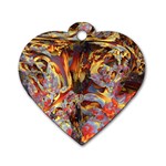 Abstract 4 Dog Tag Heart (Two Sided) Back