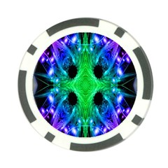 Alien Snowflake Poker Chip by icarusismartdesigns