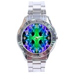 Alien Snowflake Stainless Steel Watch Front