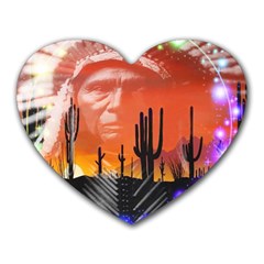 Ghost Dance Mouse Pad (heart) by icarusismartdesigns