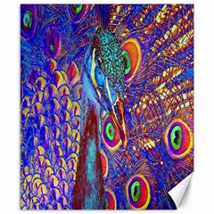 Peacock Canvas 8  X 10  (unframed) by icarusismartdesigns