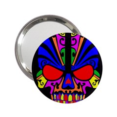 Skull In Colour Handbag Mirror (2 25 ) by icarusismartdesigns