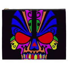 Skull In Colour Cosmetic Bag (xxxl) by icarusismartdesigns