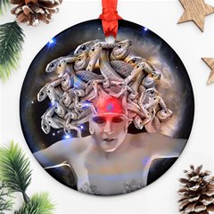 Medusa Round Ornament by icarusismartdesigns