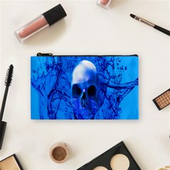 Alien Blue Cosmetic Bag (small) by icarusismartdesigns