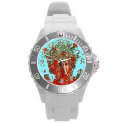 Flower Horizon Plastic Sport Watch (large) by icarusismartdesigns