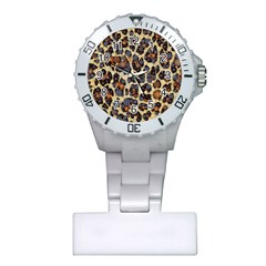 Cheetah Abstract Nurses Watch by OCDesignss