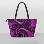 Purple Dragon Fractal  Large Shoulder Bag Back