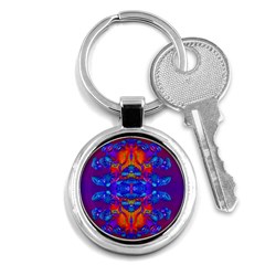 Abstract Reflections Key Chain (round) by icarusismartdesigns