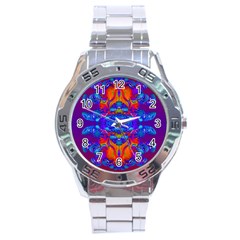 Abstract Reflections Stainless Steel Watch by icarusismartdesigns