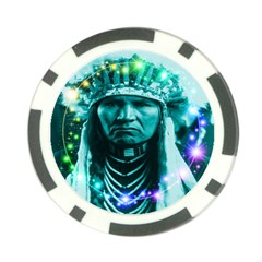 Magical Indian Chief Poker Chip by icarusismartdesigns