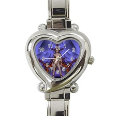 Chaos Heart Italian Charm Watch  by icarusismartdesigns