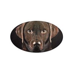 Chocolate Lab Sticker 100 Pack (oval)