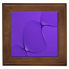 Twisted Purple Pain Signals Framed Ceramic Tile