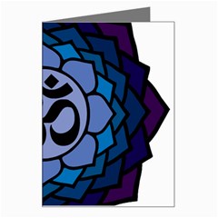 Ohm Lotus 01 Greeting Card by oddzodd