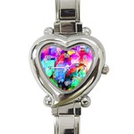 Tim Henderson Dolphins Heart Italian Charm Watch  Front