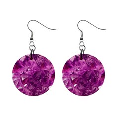 Amethyst Stone Of Healing Mini Button Earrings by FunWithFibro