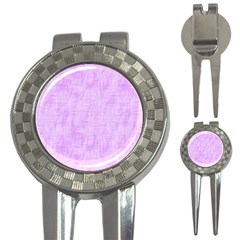 Hidden Pain In Purple Golf Pitchfork & Ball Marker by FunWithFibro