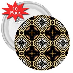 Faux Animal Print Pattern 3  Button (10 Pack)