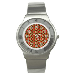 Cute Pretty Elegant Pattern Stainless Steel Watch (slim) by GardenOfOphir