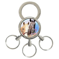 Miwok Horses 3-ring Key Chain by JulianneOsoske