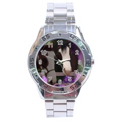 Two Horses Stainless Steel Watch by JulianneOsoske