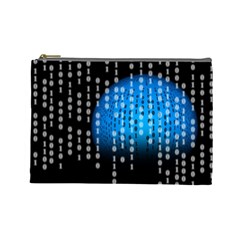 Binary Rain Cosmetic Bag (large) by StuffOrSomething