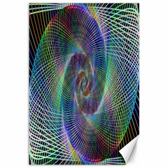 Psychedelic Spiral Canvas 12  X 18  (unframed)