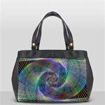 Psychedelic Spiral Oversize Office Handbag (Two Sides) Front