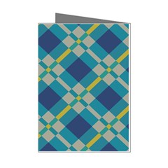 Squares And Stripes Pattern Mini Greeting Cards (pkg Of 8)