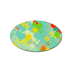 Smudged Shapes Sticker Oval (100 Pack)