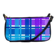 Blue & Purple Gingham Plaid Evening Bag by StuffOrSomething