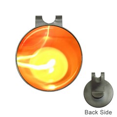 Orange Yellow Flame 5000 Hat Clip With Golf Ball Marker by yoursparklingshop