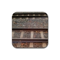 Railway Track Train Drink Coaster (square) by yoursparklingshop