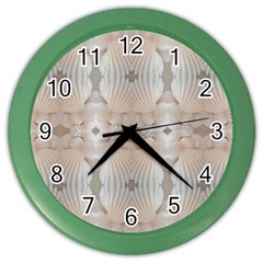 Seashells Summer Beach Love Romanticwedding  Wall Clock (color) by yoursparklingshop