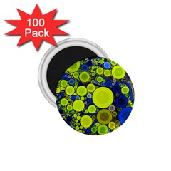 Polka Dot Retro Pattern 1 75  Button Magnet (100 Pack)