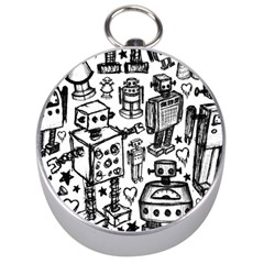 Robot Crowd Silver Compass